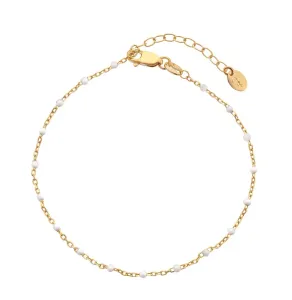 Hot Diamonds Raffinato bracciale placcato oro con perline Jac Jossa Embrace DL655