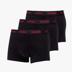 Hugo Boss Logo-Waistband Trunks 3-Pack Black #2779411