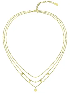 Hugo Boss Collana alla moda placcata oro con cristalli Iris 1580334