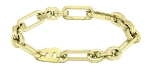 Hugo Boss Distintivo bracciale a catena placcato oro Hailey 1580324