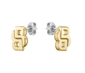 Hugo Boss Fashion orecchini placcati in oro Double B 1580562