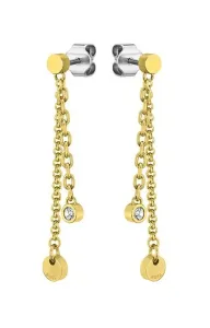 Hugo Boss Splendidi orecchini asimmetrici placcati in oro Iris 1580333