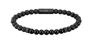 Hugo Boss TrendyBracciale di perline nere 1580272