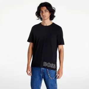 Hugo Boss Stretch-Cotton Pyjama Outline Logo T-Shirt Black #251912
