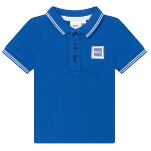 Hugo Boss Baby Boys Logo Polo Shirt Blue - 6M BLUE