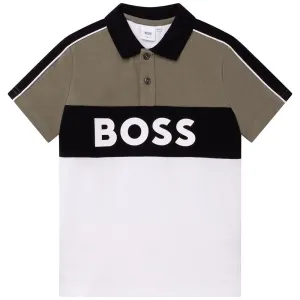 Hugo Boss Boys Logo Polo White - 14Y WHITE