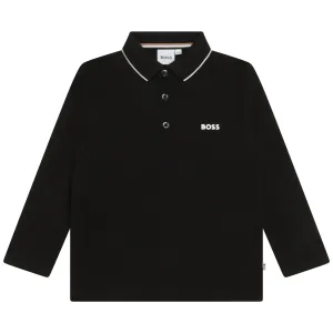 Hugo Boss Boys Classic Polo Shirt Black - 12Y Black