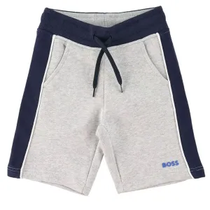Hugo Boss Boys Cotton Shorts Grey - 14Y GREY