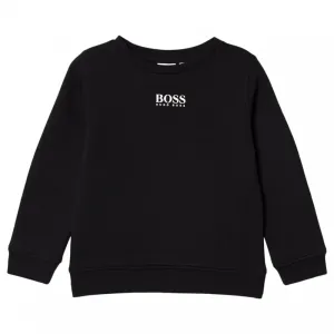 Hugo Boss Boys Logo Sweater Black - BLACK 10 YEARS