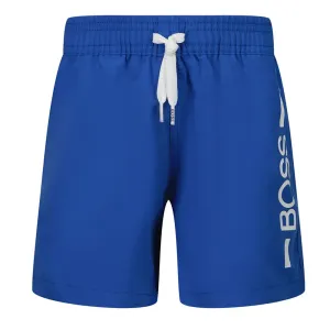 Hugo Boss Baby Boys Logo Swim Shorts Blue - 3M BLUE