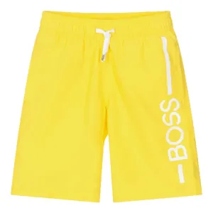 Hugo Boss Boys Swim Shorts Yellow - 16Y YELLOW