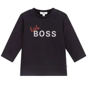 Hugo Boss Baby Boys Long Sleeve T-Shirt Navy - 1M Navy