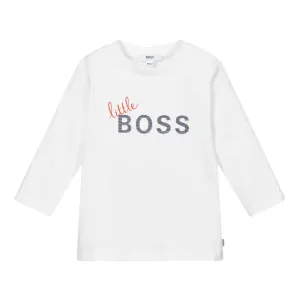 Hugo Boss Baby Boys Long Sleeve T-Shirt White - 1M White