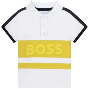 Hugo Boss Boys Icon Chest Logo White - 6M White