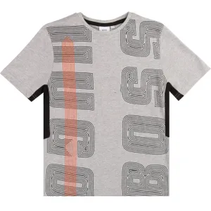 Hugo Boss Boys Short Sleeve Graphic Print T-shirt Grey - GREY 6 YEARS