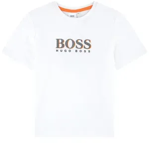 Hugo Boss Boys White T-shirt - 8Y WHITE