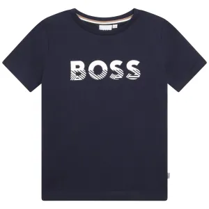 Hugo Boss Kids  Logo T Shirt Navy - 10Y Navy