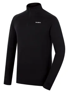 Men's merino sweatshirt HUSKY Aron Zip M black