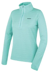 Women's sweatshirt with turtleneck HUSKY Artic L turquoise #1458039