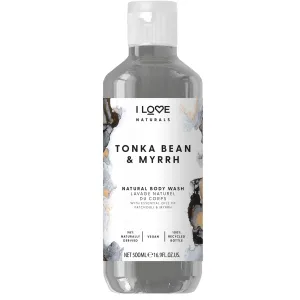 I Love Gel doccia idratante Naturals Tonka Bean & Myrrh (Body Wash) 500 ml