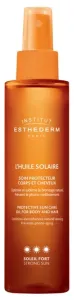 Institut Esthederm Olio protettivo per corpo e capelli con protezione alta Strong Sun (Protective Sun Care Oil for Body and Hair) 150 ml