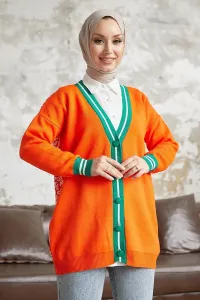 InStyle Elda Patterned Back Knitwear Sweater - Orange