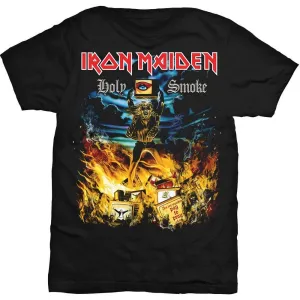 Iron Maiden Maglietta Holy Smoke Black XL