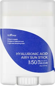 Isntree Crema solare in stick SPF 50+ Hyaluronic Acid (Airy Sun Stick) 22 g
