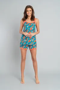 Women's pyjamas Oceania with narrow straps, shorts - print #2875937