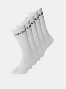 Set of five pairs of white jack & jones socks - Men