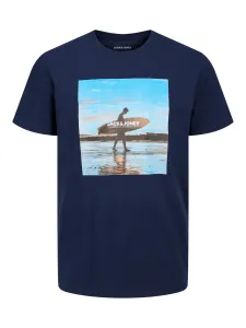 Jack&Jones T-shirt da uomo JJGEM Regular Fit 12221007 Navy Blazer S