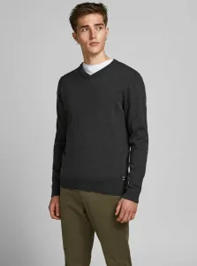 Dark gray basic sweater Jack & Jones Basic - Men #87847