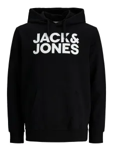 Jack&Jones Felpa da uomo JJECORP Regular Fit 12152840 Black S