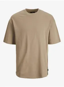 Jack & Jones Blakam Beige Basic T-Shirt - Men #1077896