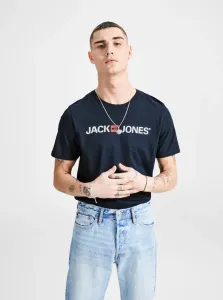 Jack&Jones T-shirt da uomo JJECORP Slim Fit 12137126 Navy Blazer XXL