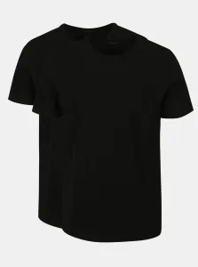 Jack&Jones 2 PACK - T-shirt da uomo JACBASIC Regular Fit 12133913 Black L
