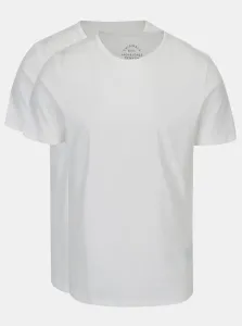 Jack&Jones 2 PACK - T-shirt da uomo JACBASIC Regular Fit 12133913 White M