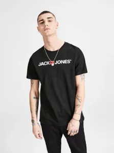 Jack&Jones T-shirt da uomo JJECORP Slim Fit 12137126 Nera M