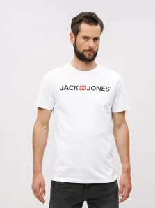 Jack&Jones T-shirt da uomo JJECORP Slim Fit 12137126 White XXL