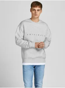 Light Grey Sweatshirt Jack & Jones Copenhagen - Mens #1008751