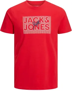 Jack&Jones T-shirt da uomo JJMARIUS Regular Fit 12235210 True Red L