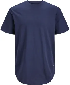 Jack&Jones T-shirt da uomo JJENOA Long Line Fit 12113648 Navy Blazer REG XXL