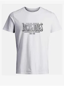 Men's White T-Shirt Jack & Jones Henry - Men's #2825719