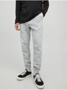 Light Grey Annealed Basic Sweatpants Jack & Jones New Basic - Men's