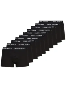 10PACK Men's Jack and Jones Boxer Shorts - Black #2898490