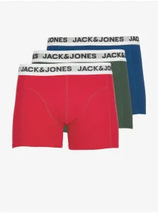 Jack & Jones Set of three men's boxers in blue, green and red Jack & J - Men #1510352