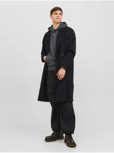 Black men's coat with wool Jack & Jones Harry - Men #2638911