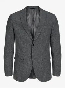 Grey men's jacket with mixed wool Jack & Jones Franco - Men #2655621