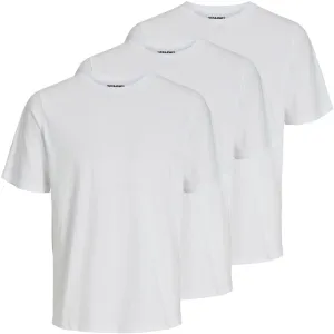 Jack&Jones 3 PACK - T-shirt da uomo JACUNDER Standard Fit 12248076 White XXL