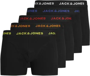 Jack&Jones 5 PACK - boxer da uomo JACBLACK 12242494 Black M